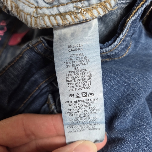 The Children's Place Girls Bootcut Darkwash MidRise Classic Fit Jeans Size 16 - Picture 7 of 7